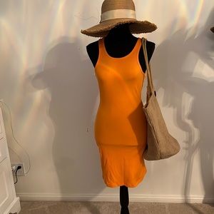 Tiger Mist Hebe Dress orange size S fully lined
